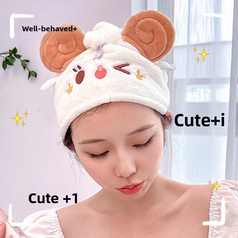Golf Towel - Niedliche Kawaii Schaf-Haartrockenmütze Superabsorbierend Schnelltrocknend Haarhandtuch
