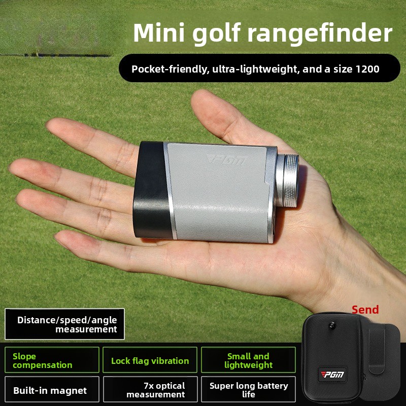 Golf Rangefinder - Golf-Entfernungsmesser Mini Pocket Edition mit Neigungskompensation,
