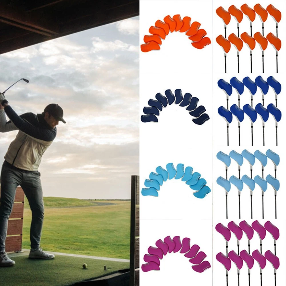 Golf Tees - Durchsichtige, sichtbare Schlägerkopfhüllen, 10 Stück, Golf-Schlägerkopfhüllen,