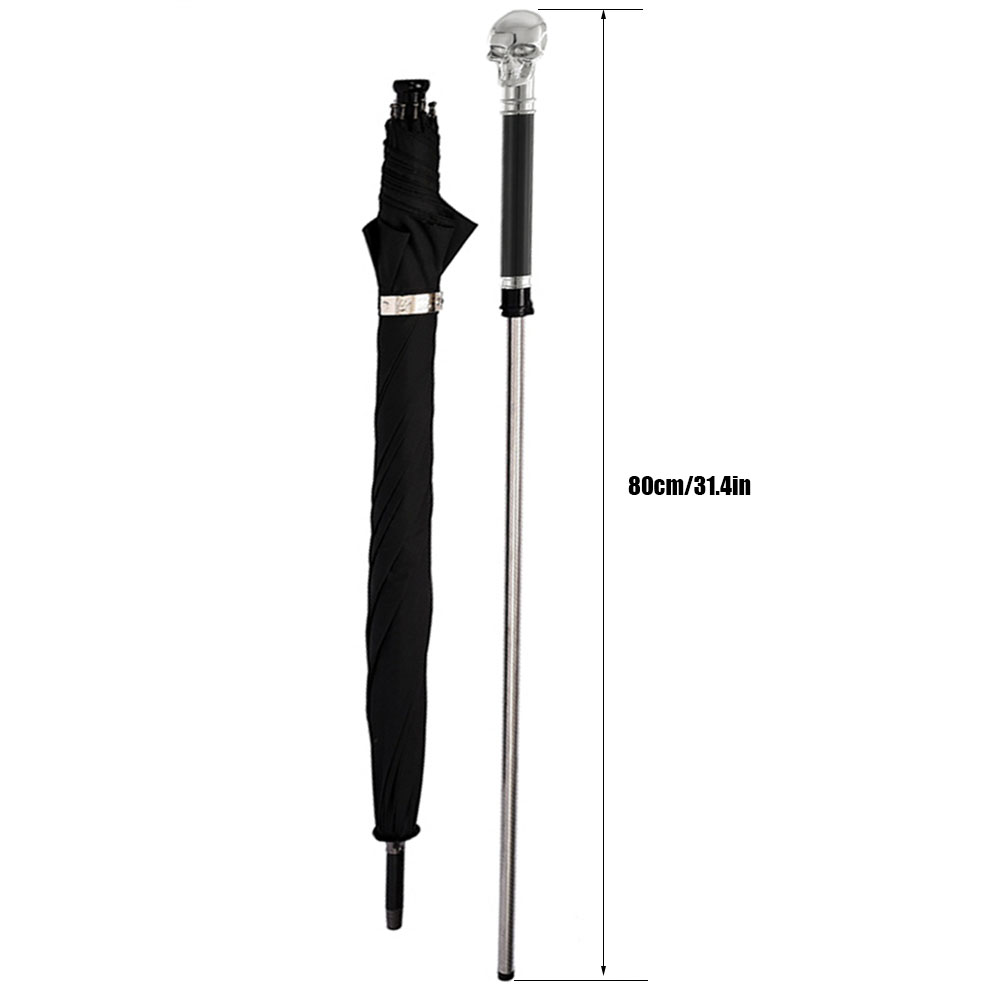 Totenkopf-Gehstock 2-in-1 zur  – Golf Umbrella Large Bewertung und Preis