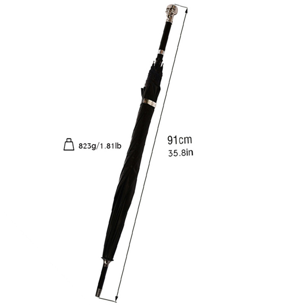 Totenkopf-Gehstock 2-in-1 zur  – Golf Umbrella Large Bewertung und Preis